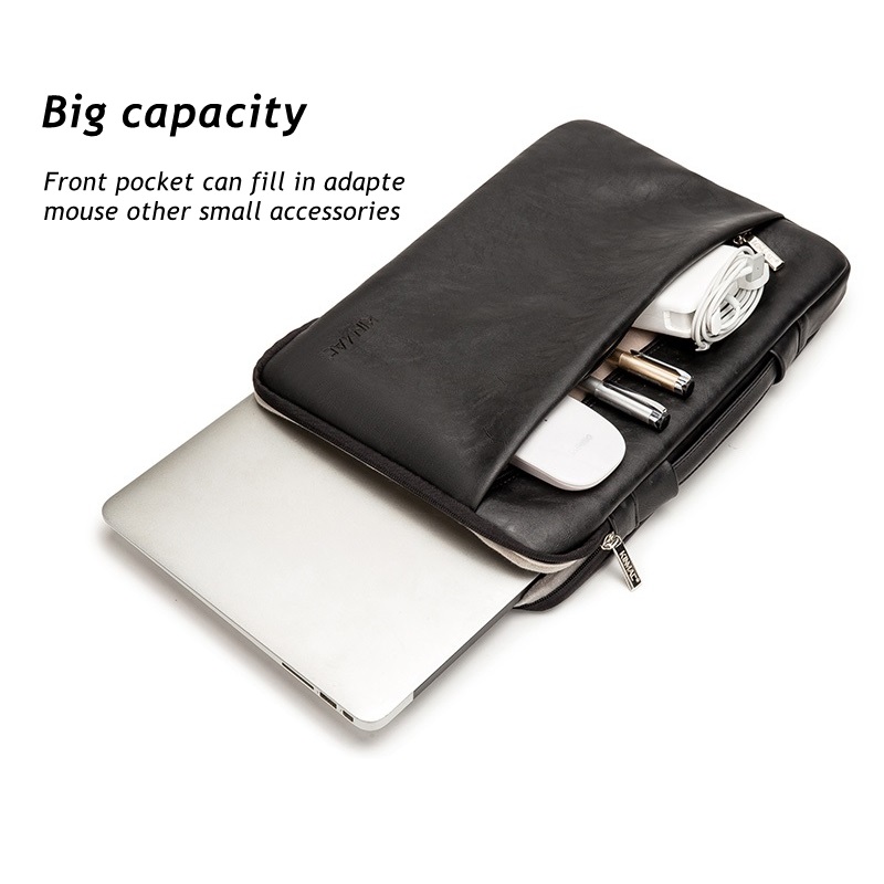 Leather Laptop Bag With Portable Liner — foto 7