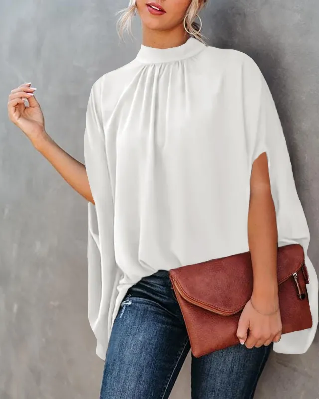 Women's Casual Loose Printed Top White - Shop at LoveMi