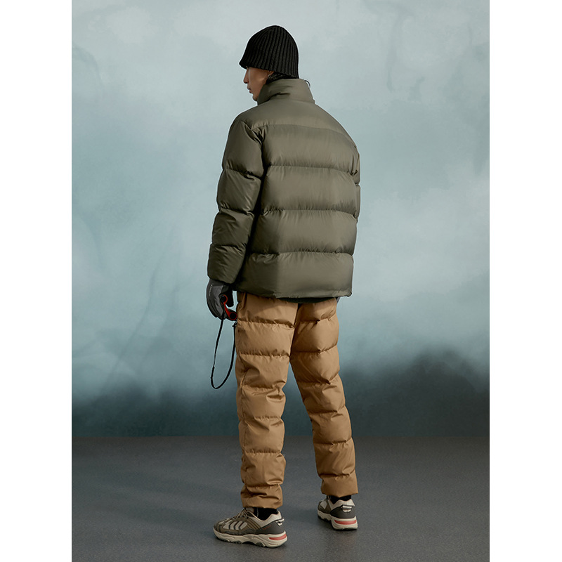 Men's Down White Goose Down Thick Warm Pants