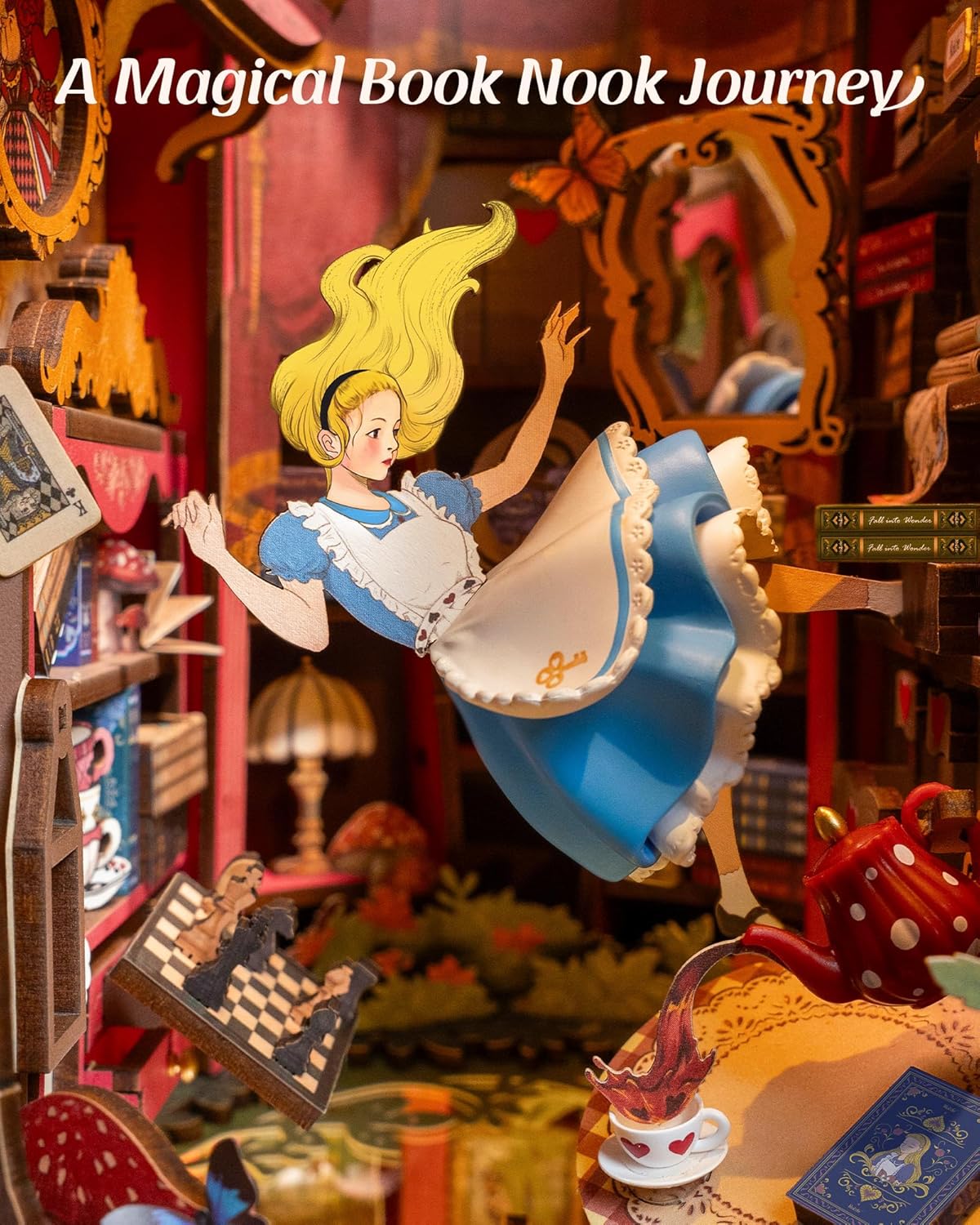 Rolife Tree Hole Wonderland Adventure Book Nook view 2