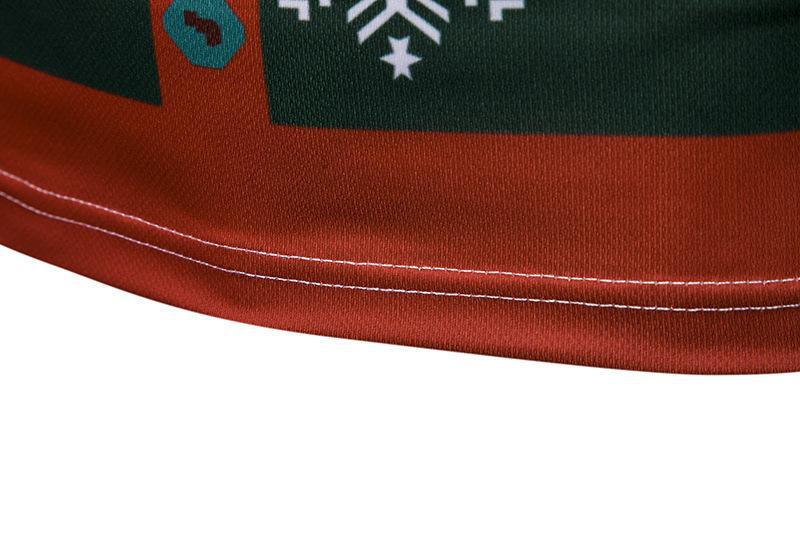 Fashionable Men's Christmas Printed Long Sleeve T-Shirt