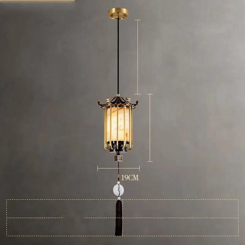 New Chinese Zen Bedroom Bedside Lamp Hanging