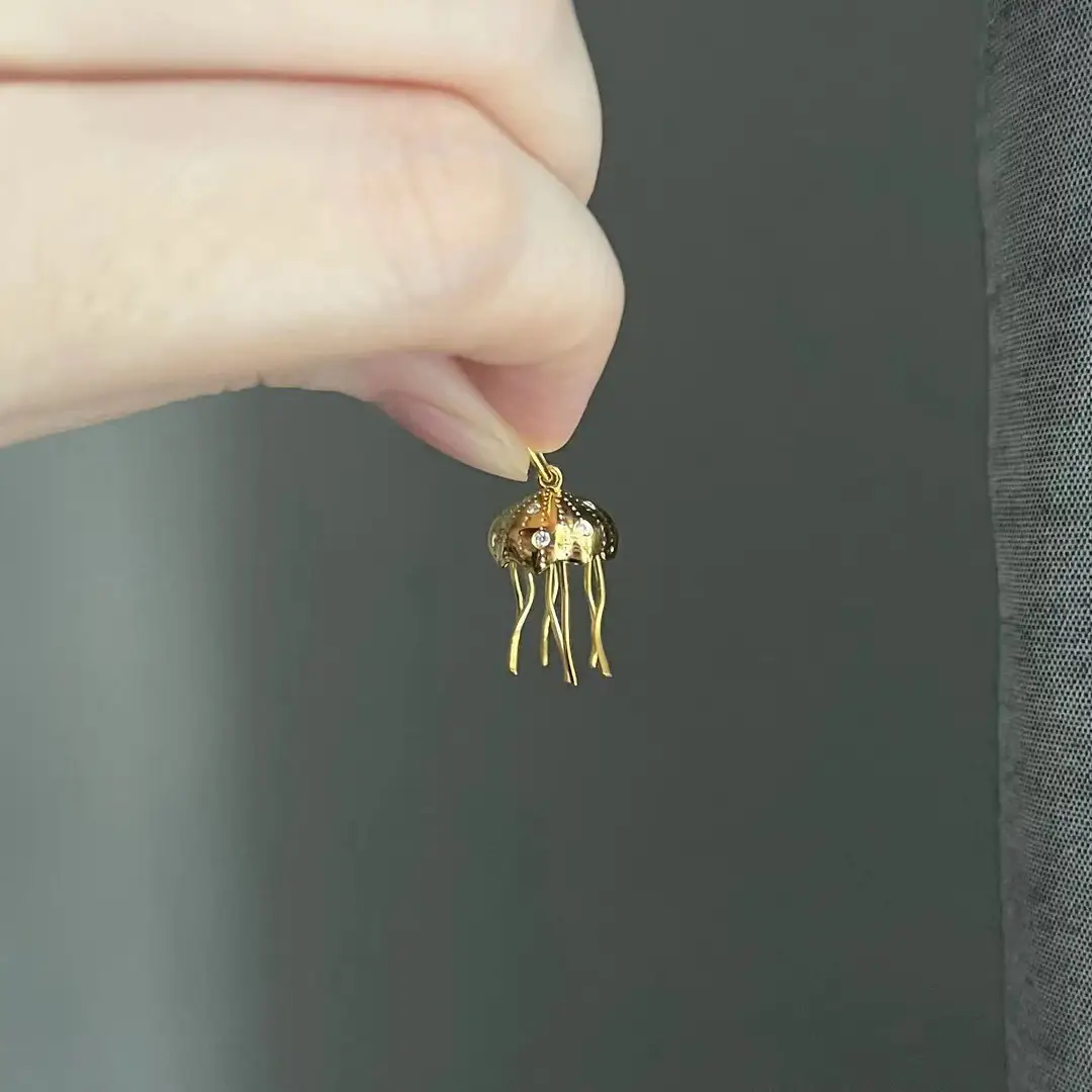 Fashion Octopus Jellyfish Natural Pearl Pendant
