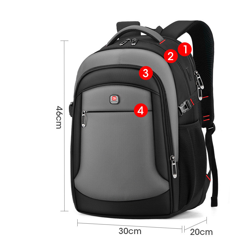 Casual Men's Laptop Bag Fashion Student School Bag - Image 12