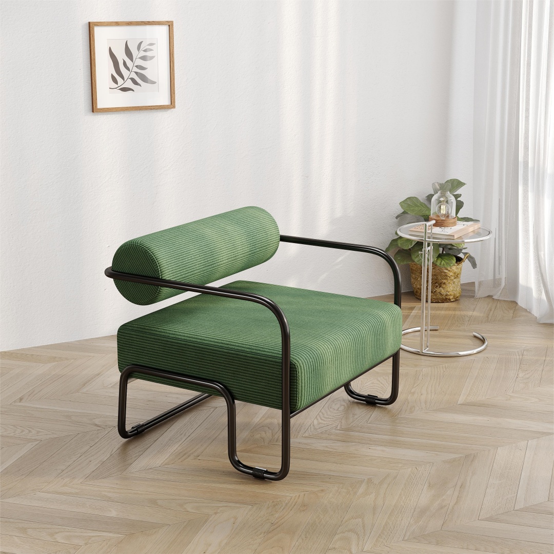 Living Room Iron Sofa Chair, Lazy Individual Chair, Balcony Leisure Chair