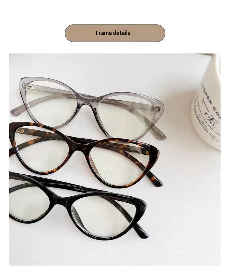 Lijia Fashion Cat Glasses Anti Blue Light Glasses Zhao Liying Same Style Goggles 9063