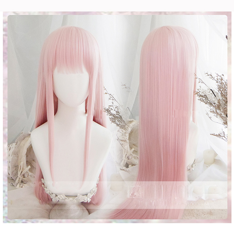 Women's Solid Color Simple Cosplay Wig — foto 2