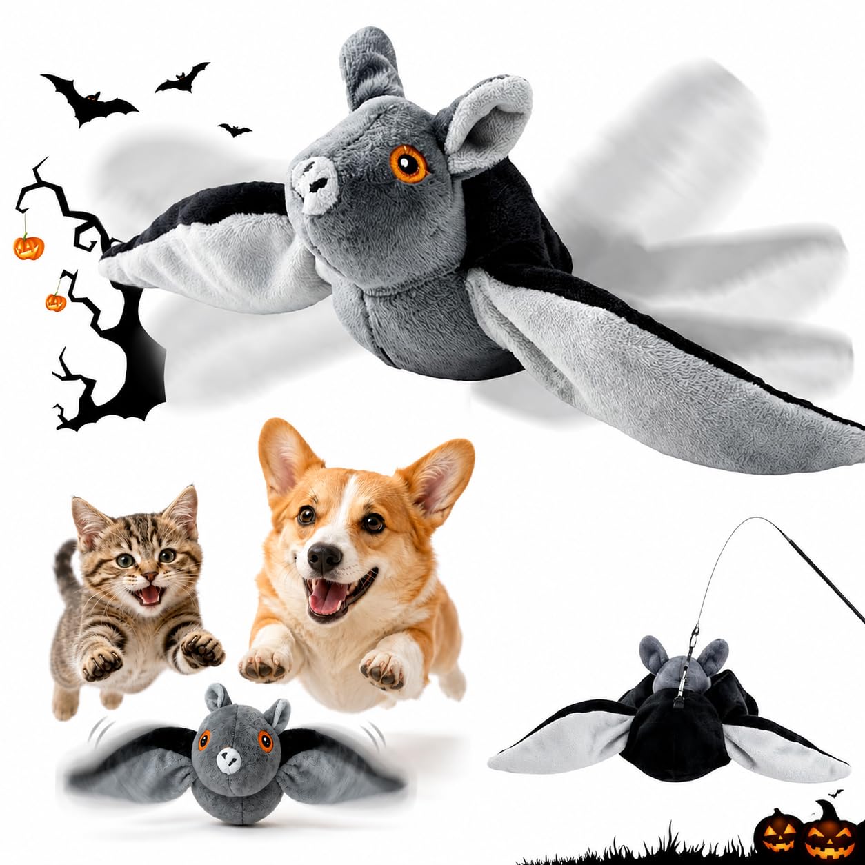 Interactive Flying Bat Toy
