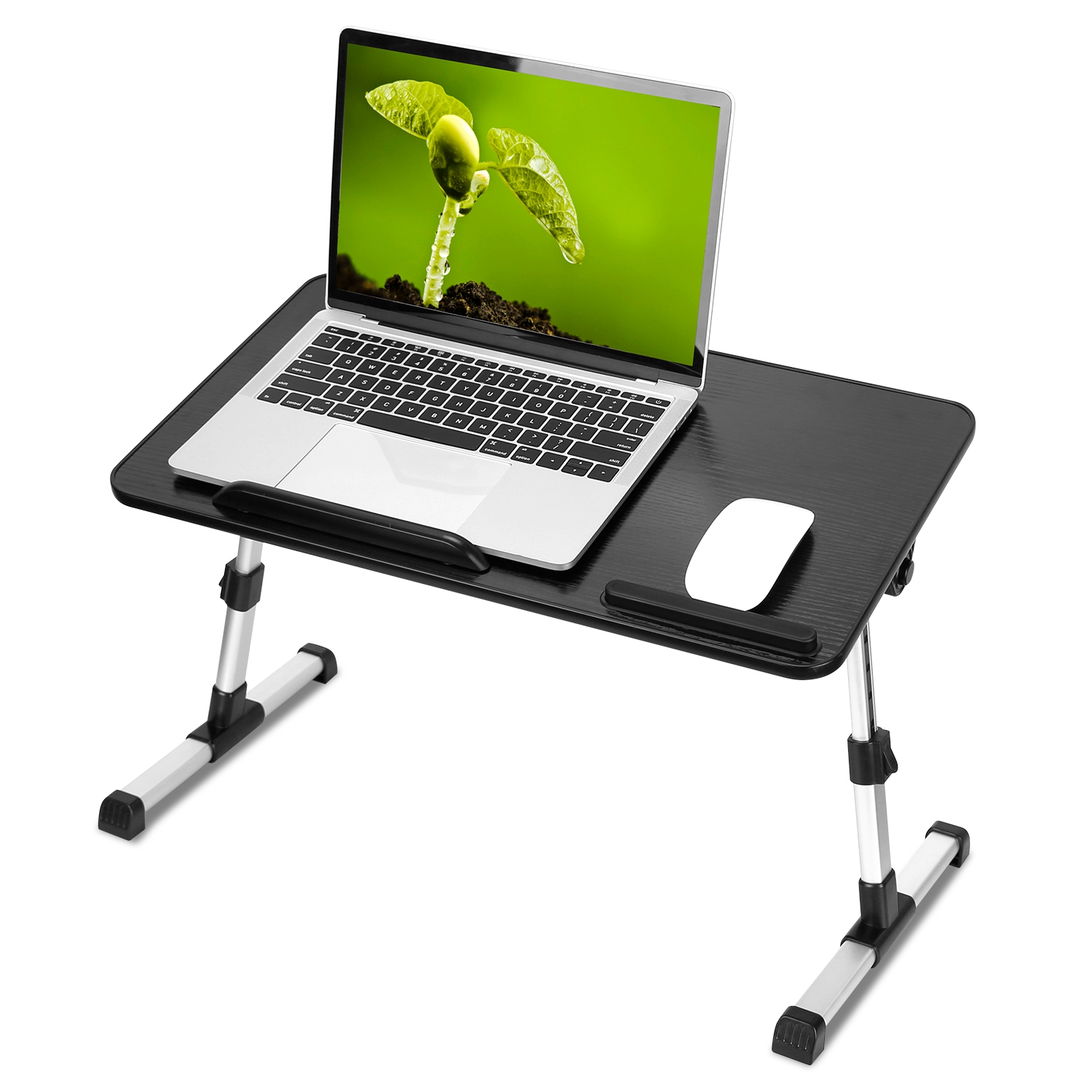 S-L Size Options -- 1Pc Foldable Laptop Stand Height Angle Adjust Notebook Bed Desk Breakfast Reading Table For Sofa Couch Floor Dormitory