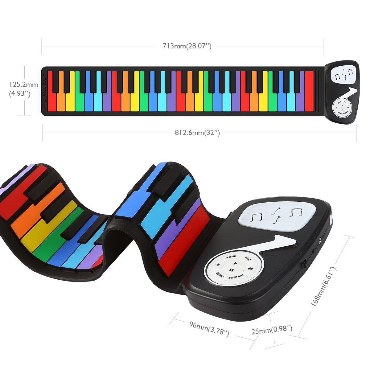 49-key Hand-rolled Children's Introductory tastatur Fun - Miniatyr 5