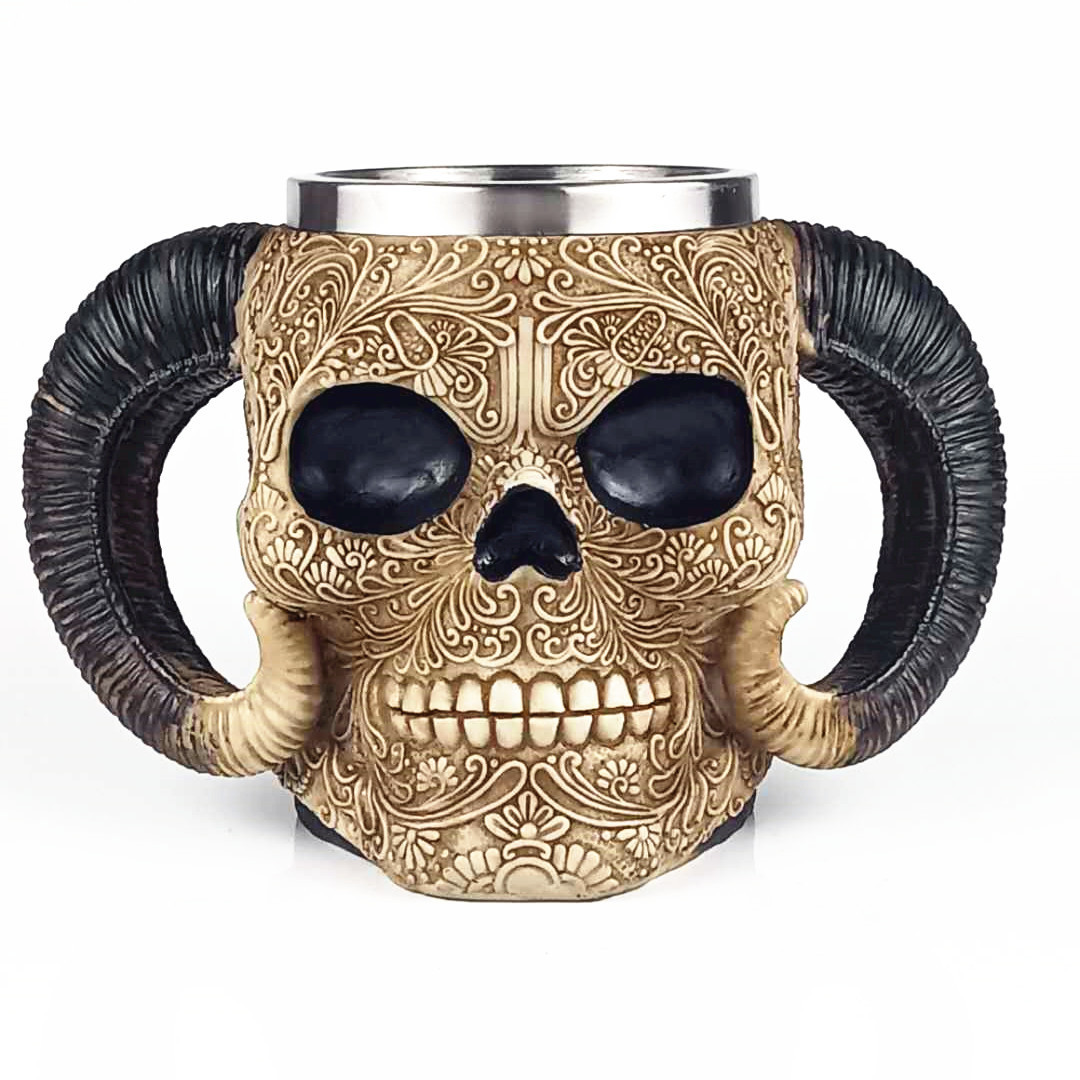 Shofar Skull Cup