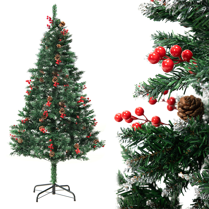 Christmas Tree PVC Artificial Snow Mall Window Decoration Cedar Christmas Decoration Supplies