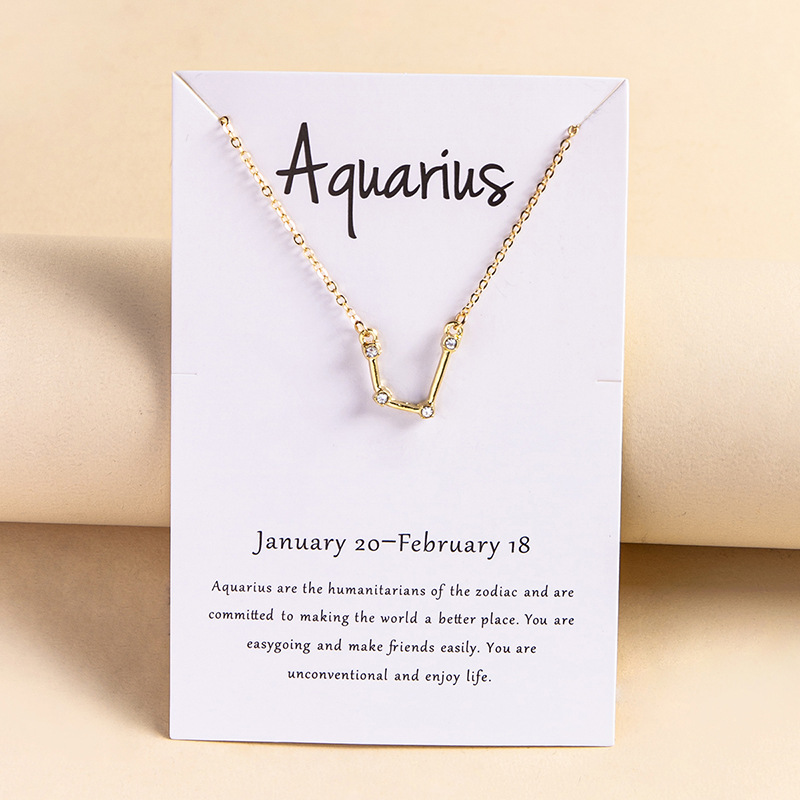 Explosive Diamond Twelve Constellation Necklace