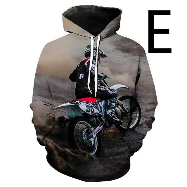 3D Printed Pullover Hooded Men's Sweater