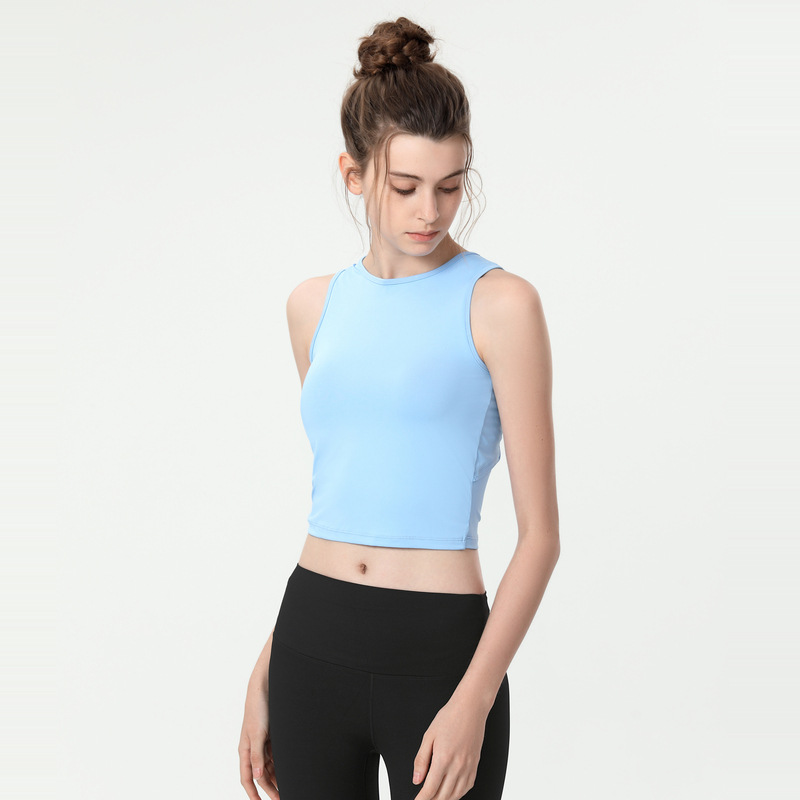 Title 8, Sleeveless Sports Vest Back Tight Blouse Slimmi...