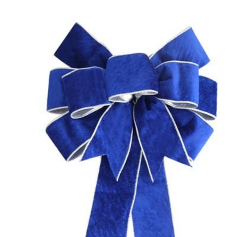 Big Blue Bow Wall Door Hanging_voghion.com