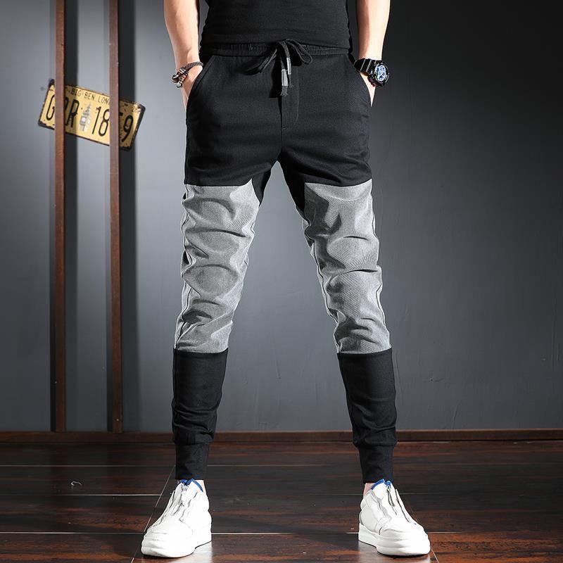 Title 3, Mens Casual Stitching Gradient All Match Pants...