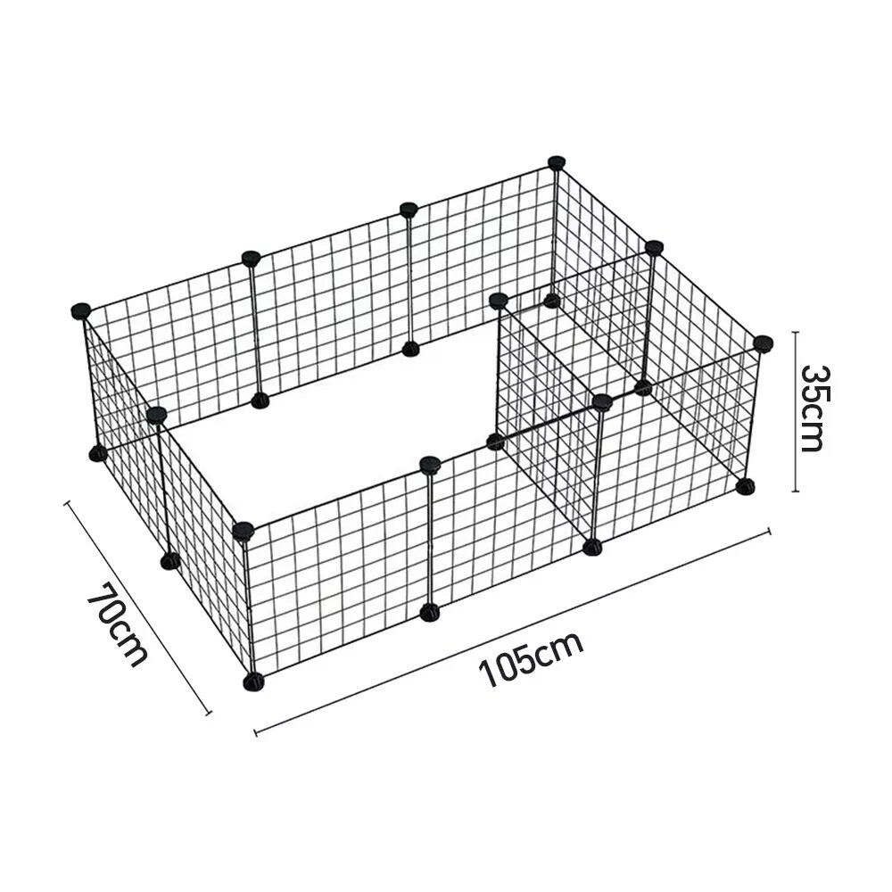 12 Panels Pet Dog Playpen Puppy Rabbits Play Pen Metal Wire Run Cage Crate Fence — image 8