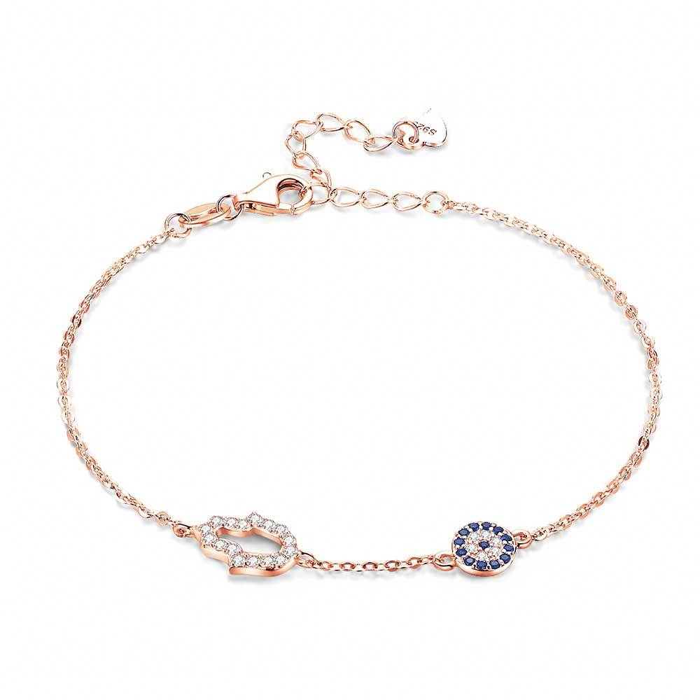 S925 Sterling Silver Bracelet Palm Bracelet Cross-border Spot Foreign Trade Bracelet
