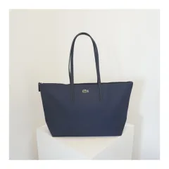 Female Large Tote Bag Large PVC Leather Casual Shoulder Bag, Beach Handbag - Purple - View 1