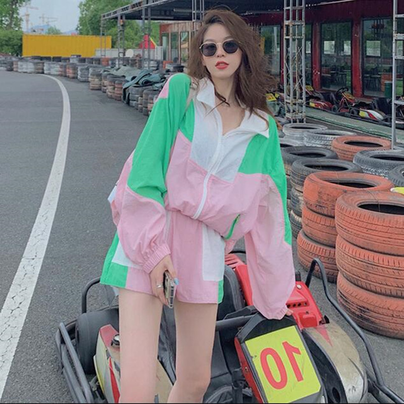 Western-style Net Red Fried Street Age-reducing Salt Shorts Casual Two-piece Set