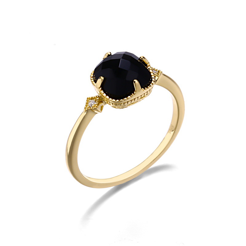 Title 2, Japanese Light Jewelry Retro Natural Gem Ring