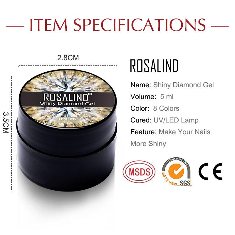 New Flashing Diamond UV Nail Polish Sequins