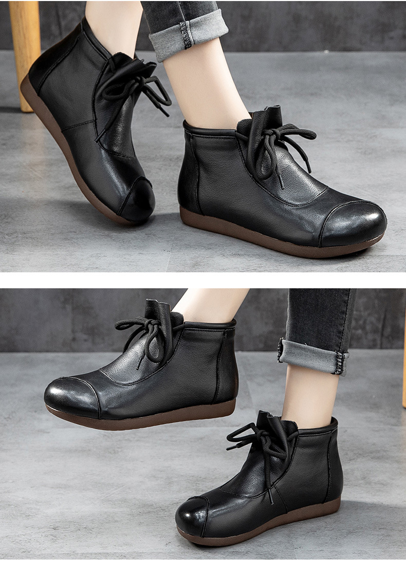 Title 2, Chaussures montantes femme en cuir faites main ...