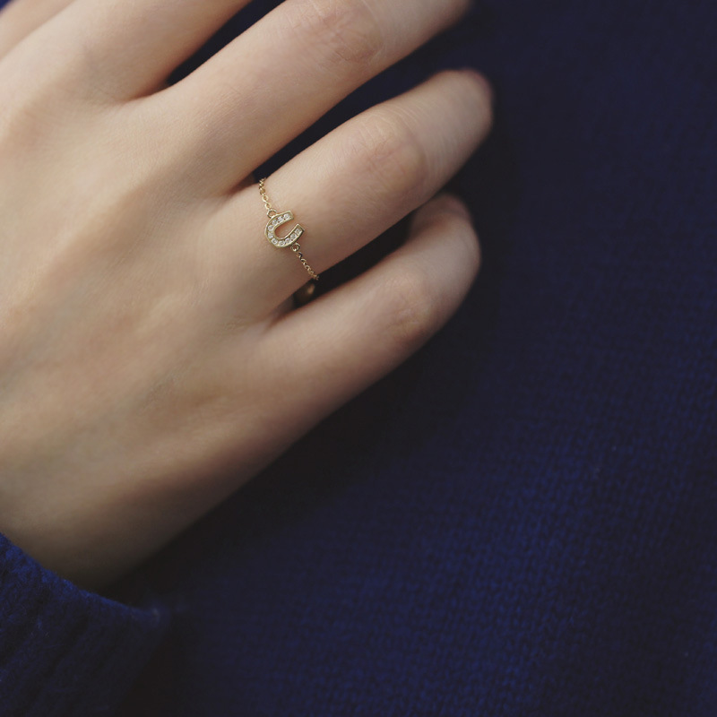 S925 Sterling Silver Gold Plated Ring Adjustable