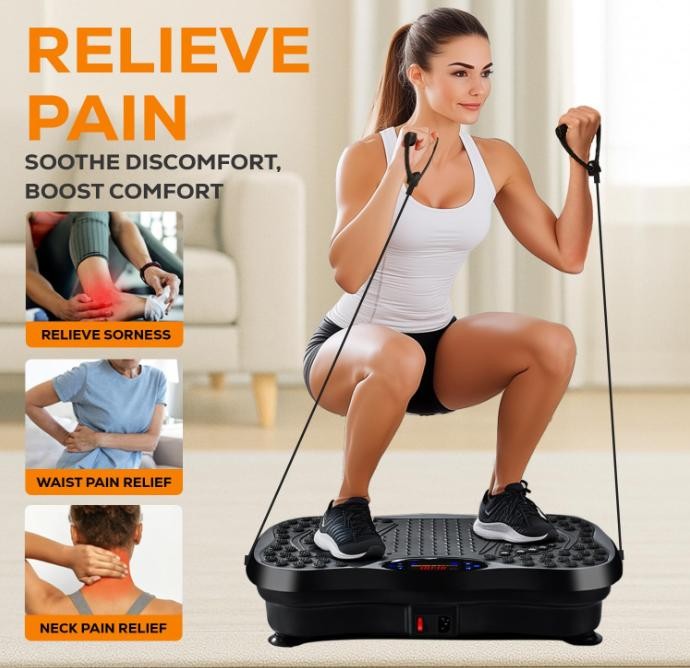 Plaque vibrante électrique, machine vibrante, exercice, masseur corporel