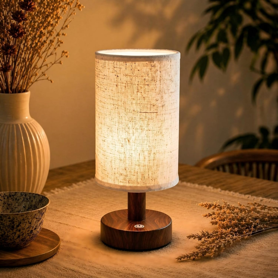 Lámpara de mesa inalámbrica LED con iluminación nocturna táctil recargable