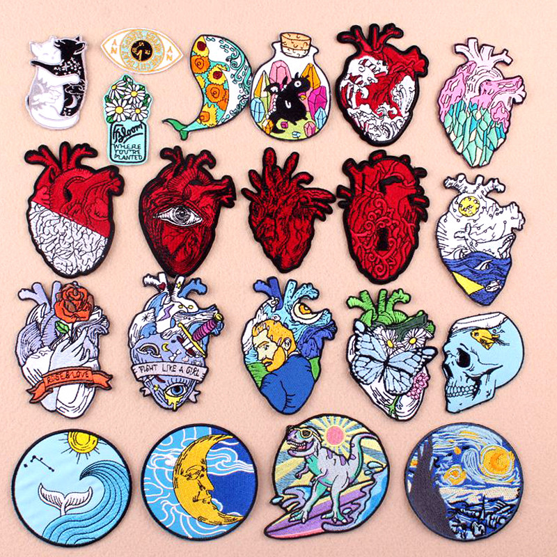 Fashion Minimalist Heart Embroidery Decorative Patch — image 1