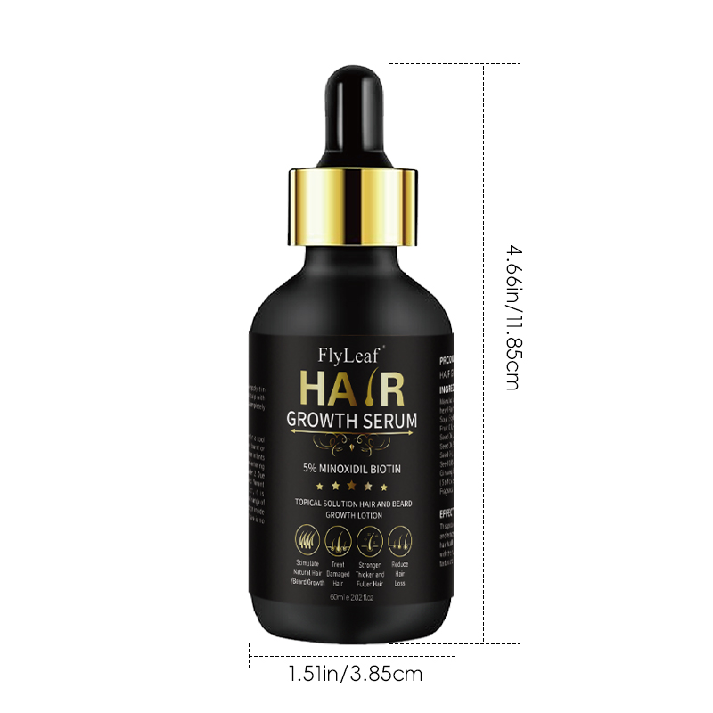 OEM ODM Fast Result Biotin Minoxidil Regrowth Ginger Anti Loss Organic Rosemary Oil Hair Growth Serum Oil 6