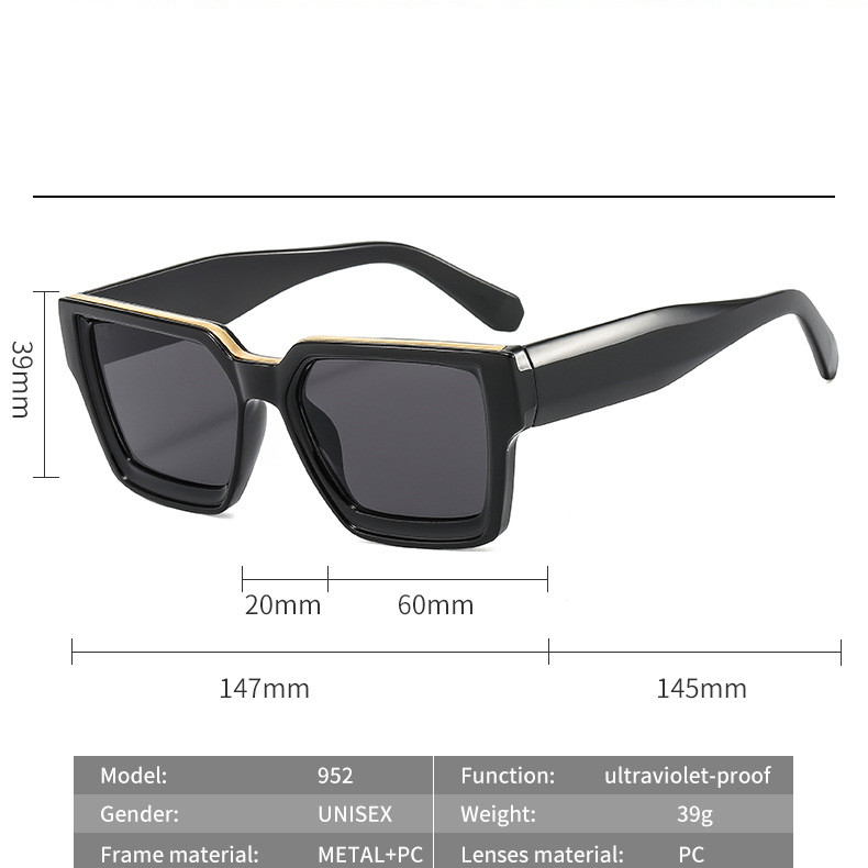 Title 9, New Street Glasses UV Resistant Square