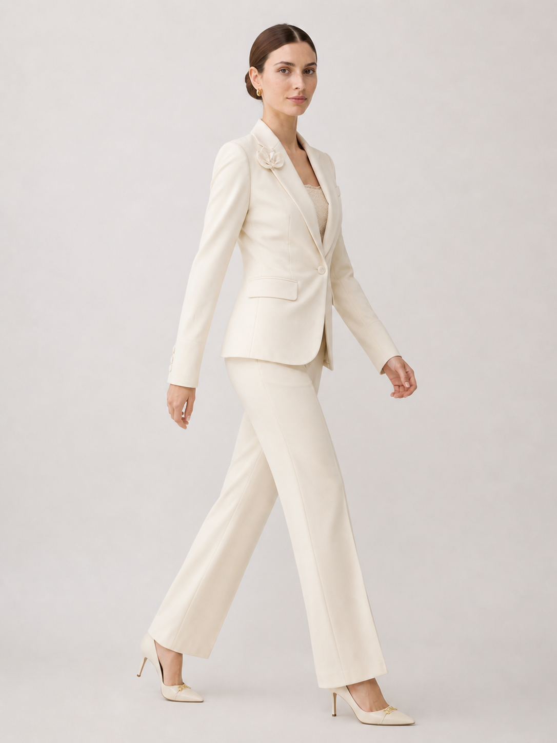 Classic Elegant 3D Floral Suit Set