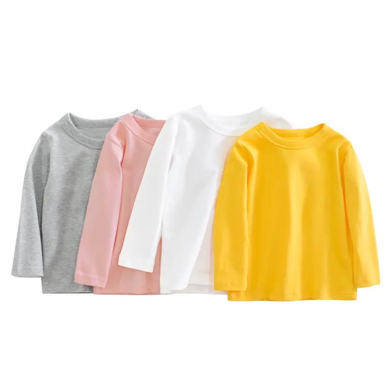 Boys Long Sleeve T Shirt Solid Color Advertising Children's