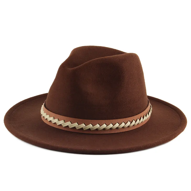 Men and Women Autumn and Winter Felt Hats British
