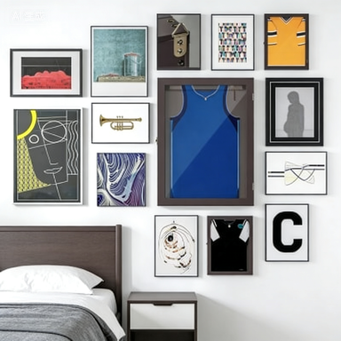 UV-Resistant Sports Jersey Frame Display Case, Brown 4