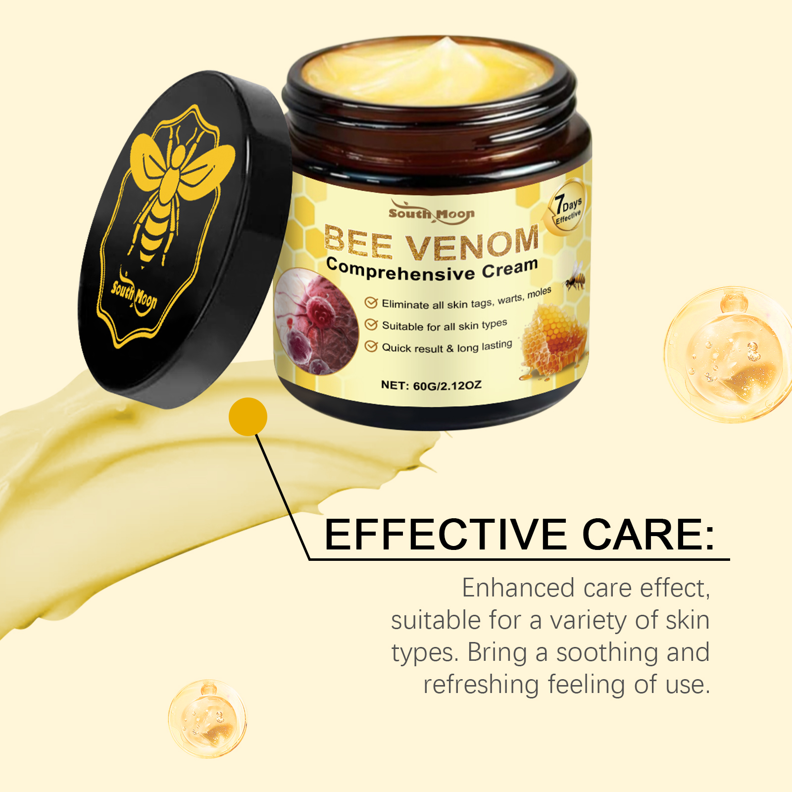 Bee V Enom Skin Care Cream 60g 1 Box — foto 9