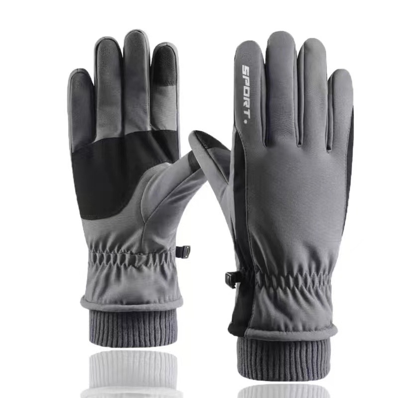 Mens skiing grey and black