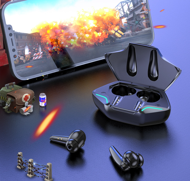 Private Model New KS08 Wireless Binaural TWS Gaming Low-latency Gaming 5.0 Bluetooth Headset