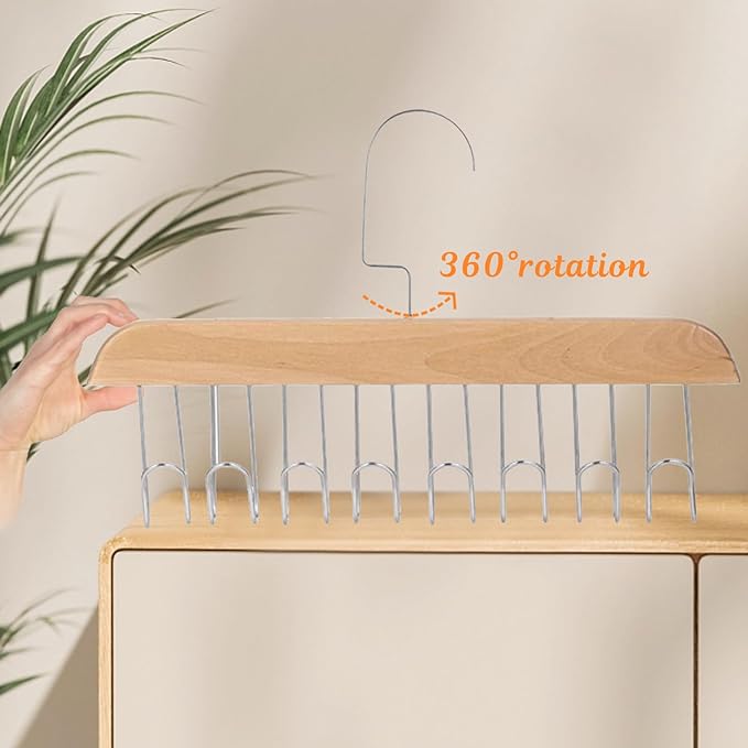 3Pcs Bra Hangers Closet Organizer - 360 Rotating. All in one Hanger Our all in one Hanger clothes rack isn't just great for storing coats, it's also perfect for organizing accessories like bras, belts, ties, scarves, and more. High-quality Material Our al