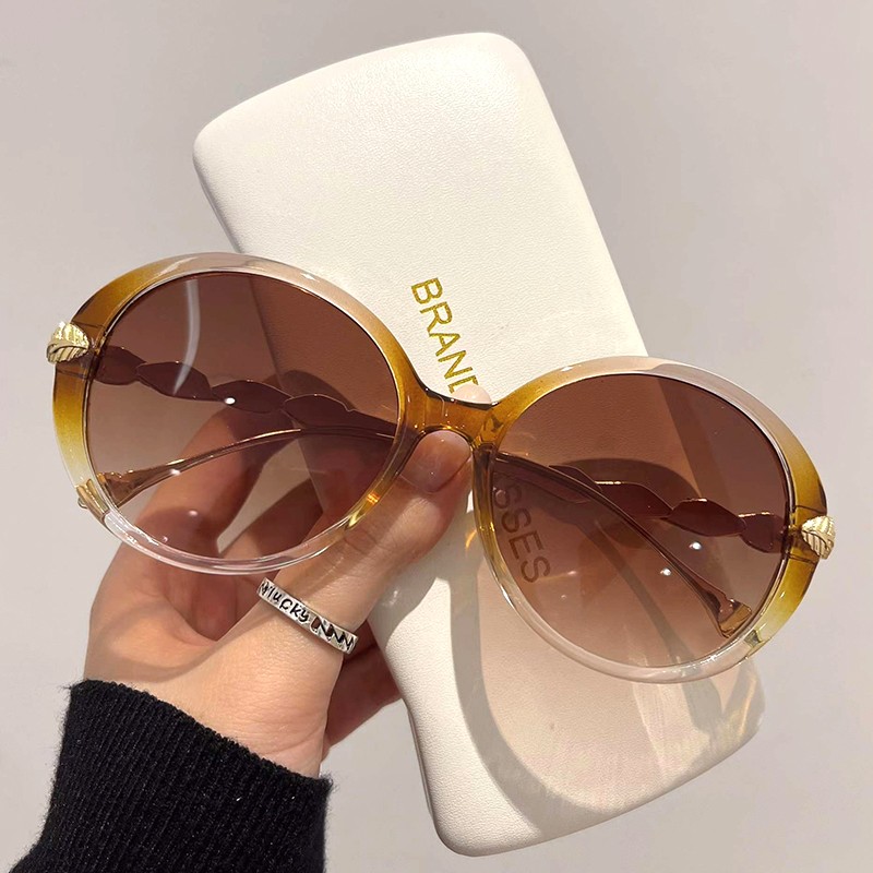 Sunglasses Women’s Concave Shape Street Style Sun Protection Retro