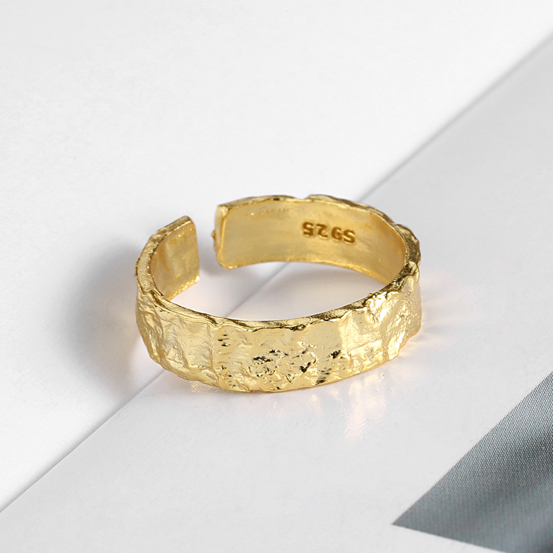 Fashion Gold And Silver Tin Foil Paper Ring