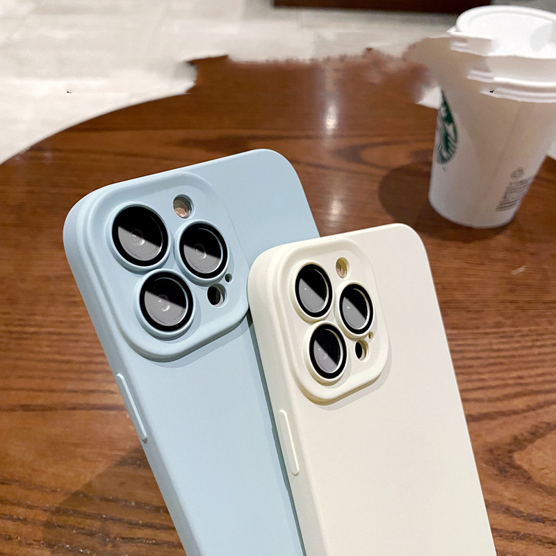 Liquid Silicone Mobile Phone Case With Lens Film Easy To Prevent Falling - Image 7