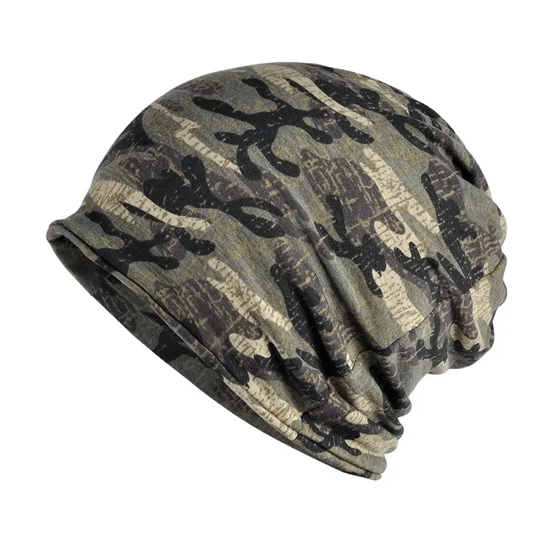 Camouflage Hat Scarf Dual-purpose Men And Women Elastic Outdoor Thermal