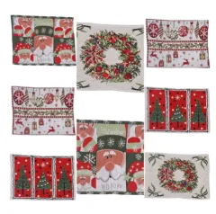 Christmas Home Decoration Products Knitted Cloth Placemats - 3Suit - View 1