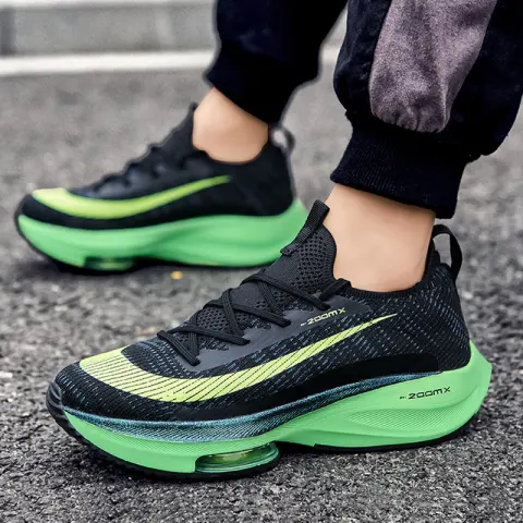 Air Cushion Sports Shoes Men Personalized Fashion Breathable Lace