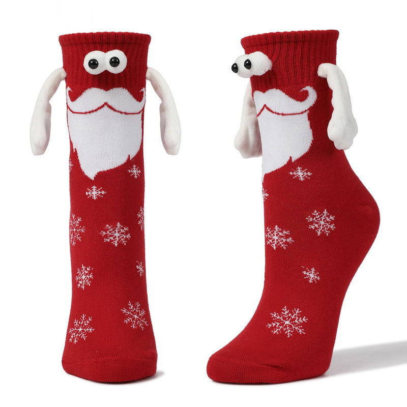 Couple-Magnetic-Handle-Cute-Hand-Socks-Christmas