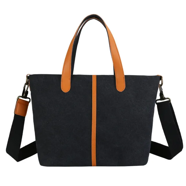 Handbag Single Shoulder Crossbody Large Capacity Tot Bag Black - Shop at LoveMi